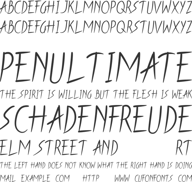 BLacx Dog font preview