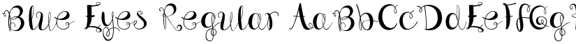 Blue Eyes Regular font