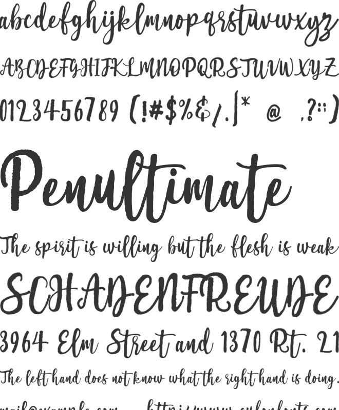 Romadhon font preview