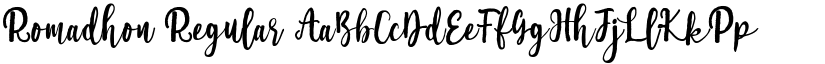 Romadhon Regular font