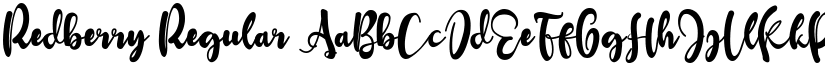 Redberry Regular font