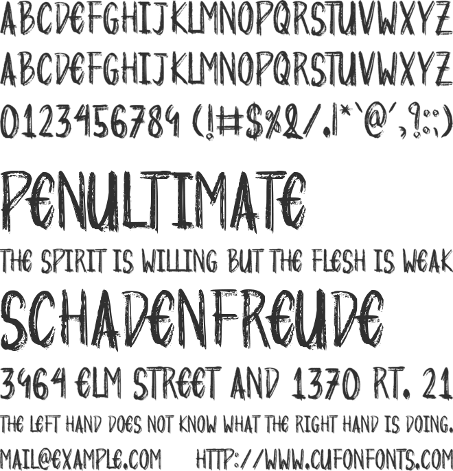 Sweet Disposition font preview