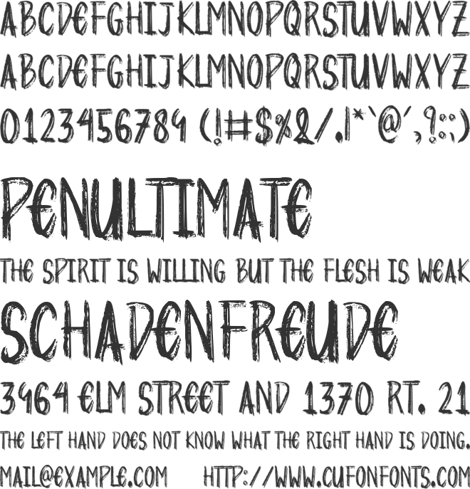 Sweet Disposition font preview