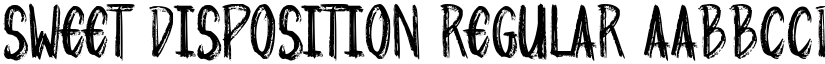 Sweet Disposition Regular font