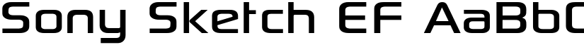 Sony Sketch EF font