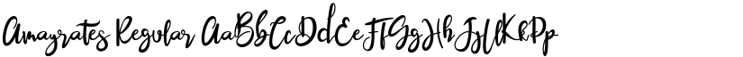 Amayrates Regular font