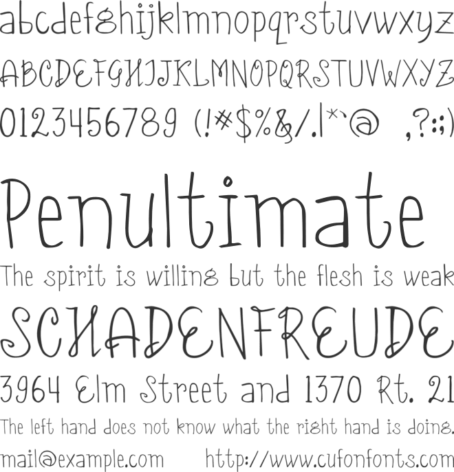 Chahna font preview