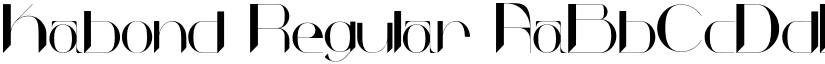 Kabond Regular font