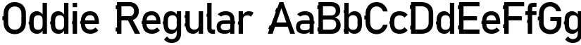 Oddie Regular font