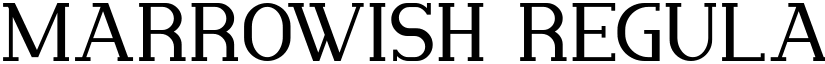Marrowish Regular font