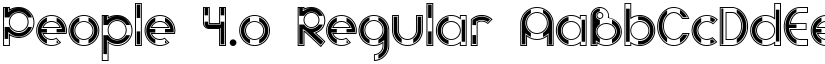 People 4.o Regular font