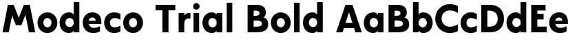 Modeco Trial Bold font