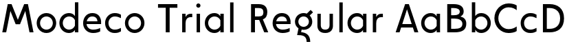 Modeco Trial Regular font