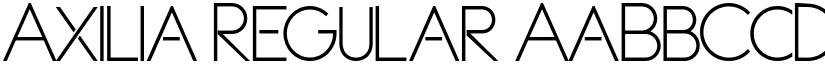 Axilia Regular font