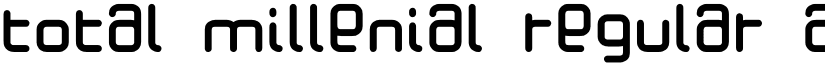 Total Millenial Regular font