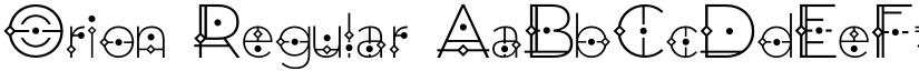 Orion Regular font