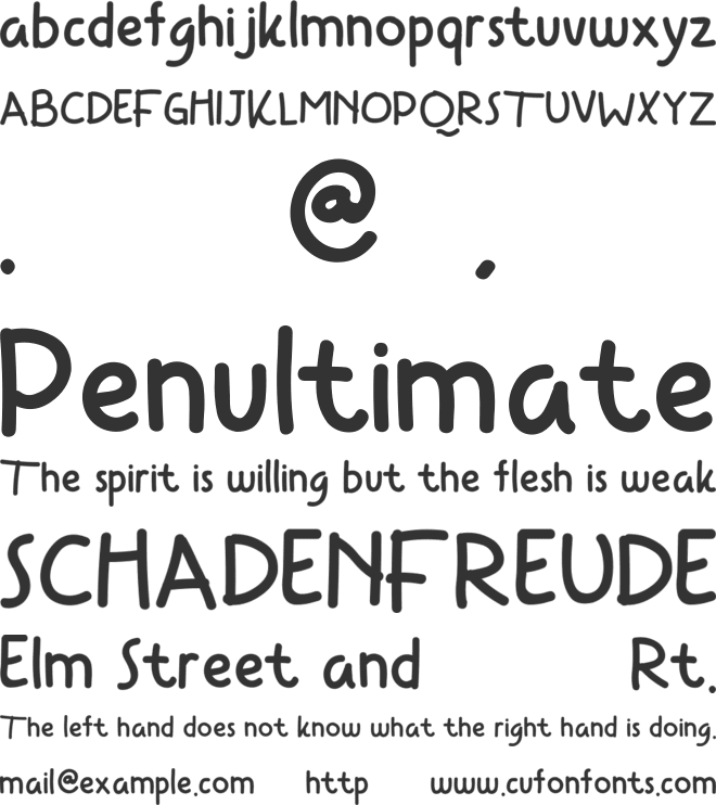 She Is Gone font preview