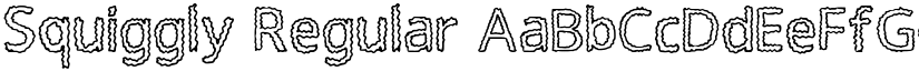 Squiggly Regular font