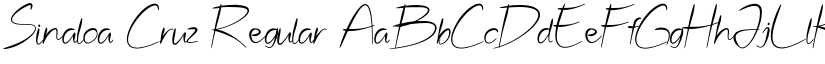 Sinaloa Cruz Regular font