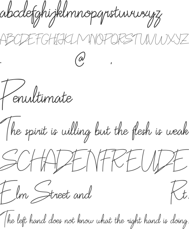 Ka Claudya font preview