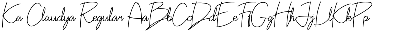 Ka Claudya Regular font