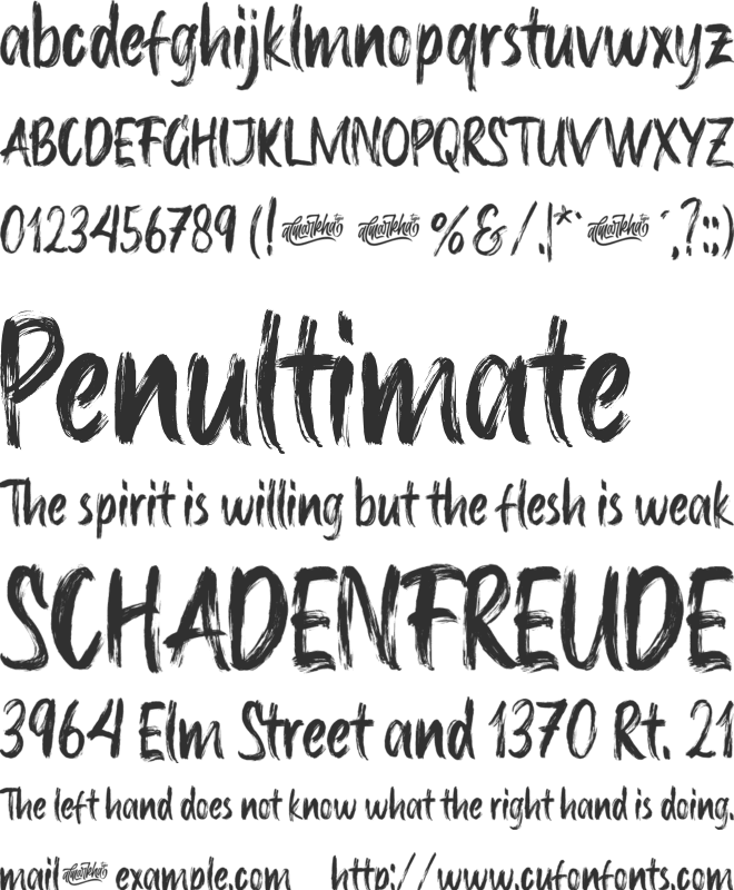 The Heista Killer font preview