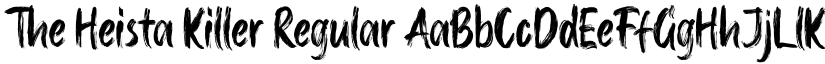 The Heista Killer Regular font