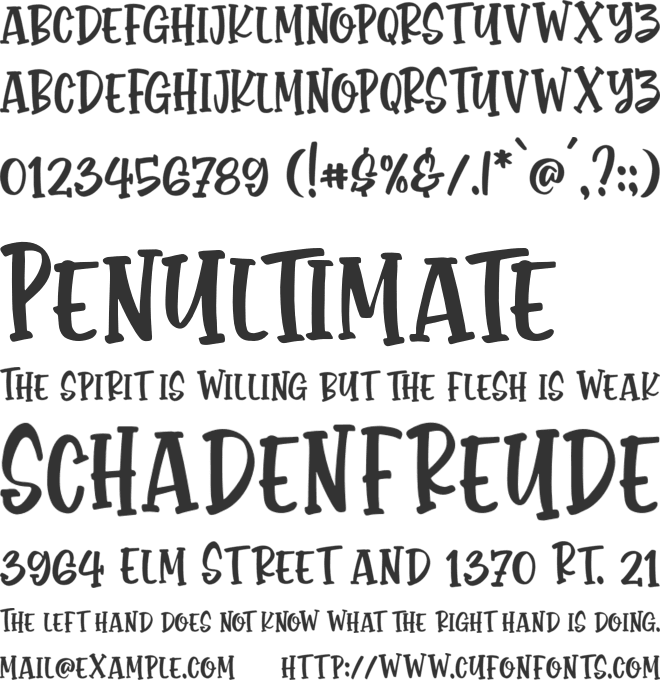 Monstora font preview