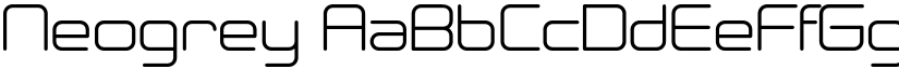 Neogrey font