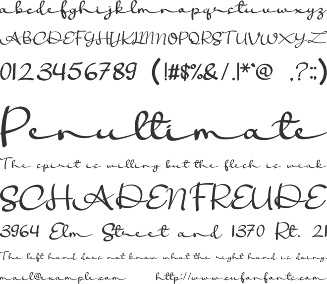 Antikuman font preview