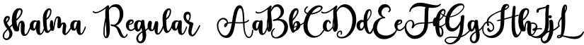 shalma Regular font