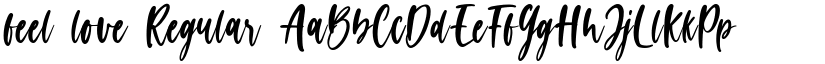feel love Regular font