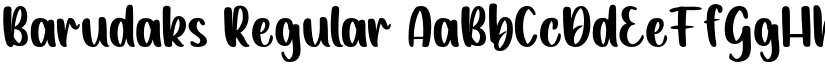 Barudaks Regular font