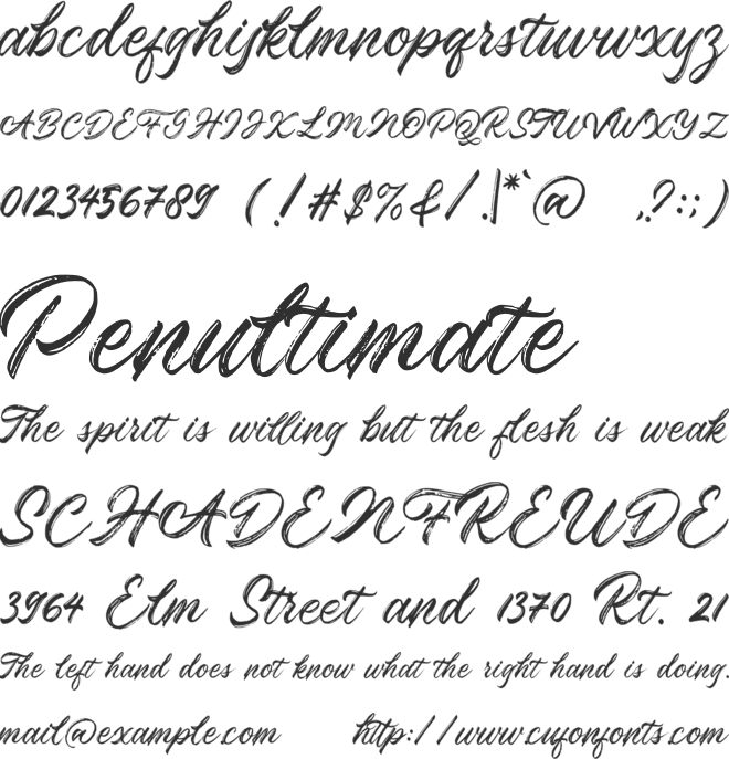 Rosskey font preview