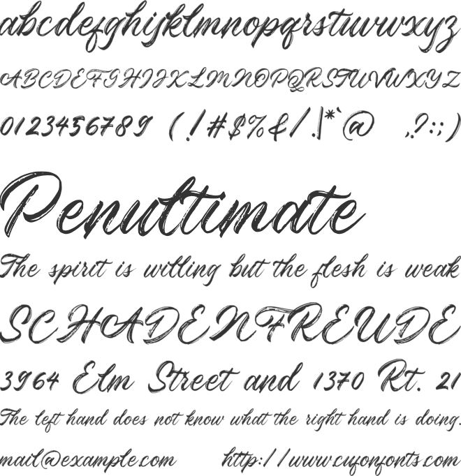 Rosskey font preview