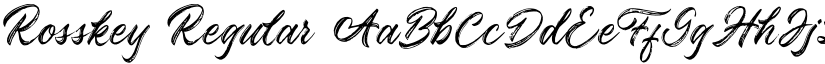 Rosskey Regular font