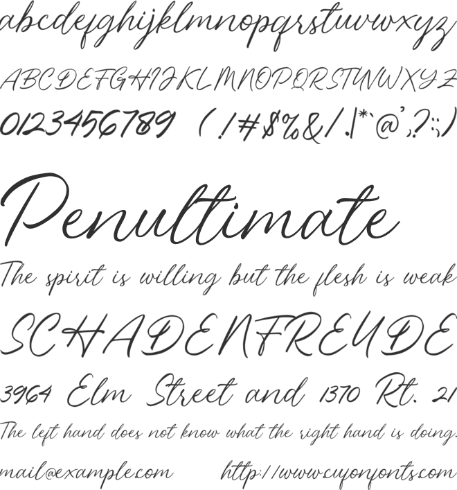 Britney Collection font preview