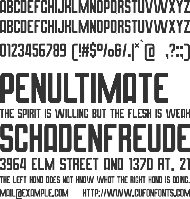 California Signature Duo font preview