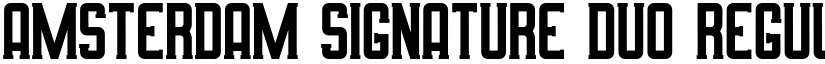 Amsterdam Signature Duo Regular font