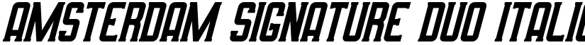 Amsterdam Signature Duo Italic font
