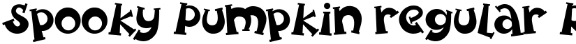 Spooky Pumpkin regular Regular font