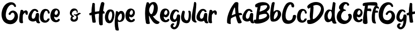 Grace & Hope Regular font
