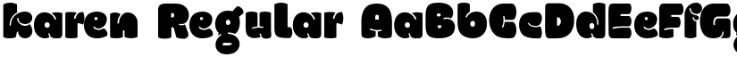 karen Regular font