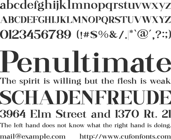 RAINY DAY font preview