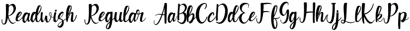 Readwish Regular font