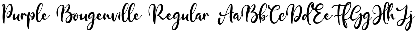 Purple Bougenville Regular font