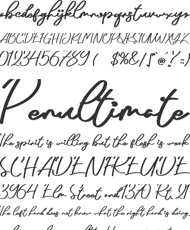 Arthens Free font preview