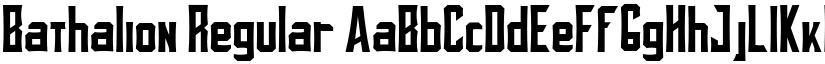 Bathalion Regular font