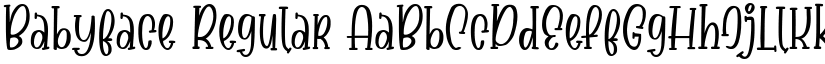 Babyface Regular font