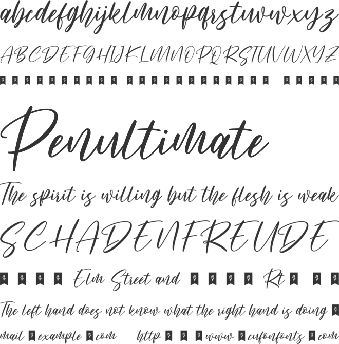 Shalsa Bella font preview